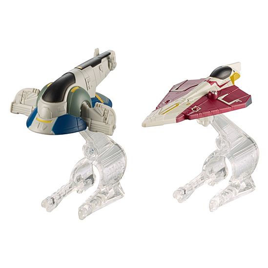  Hot Wheels Star Wars Slave 1 Vs. Jedi Starfighter Starship 2-Pack 