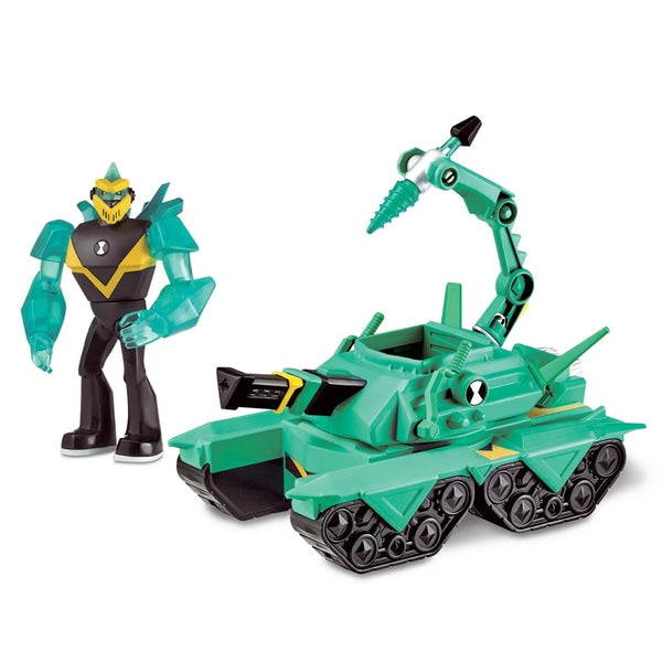  Ben 10 Transforming Vehicle With Figure - Diamond Head Power Tank 