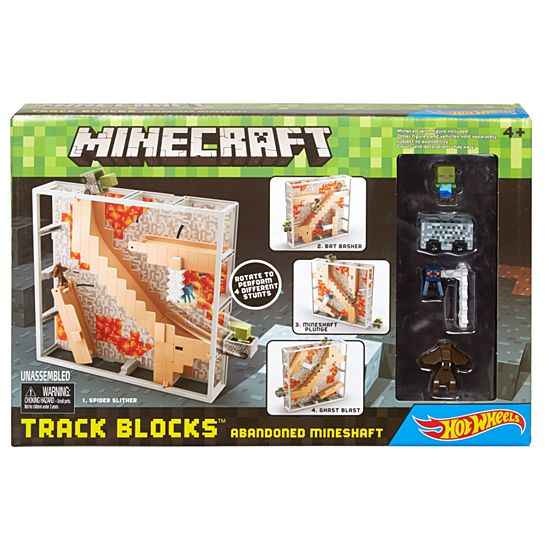  Minecraft Hot Wheels Track Blocks Abandoned Mineshaft Play Set 
