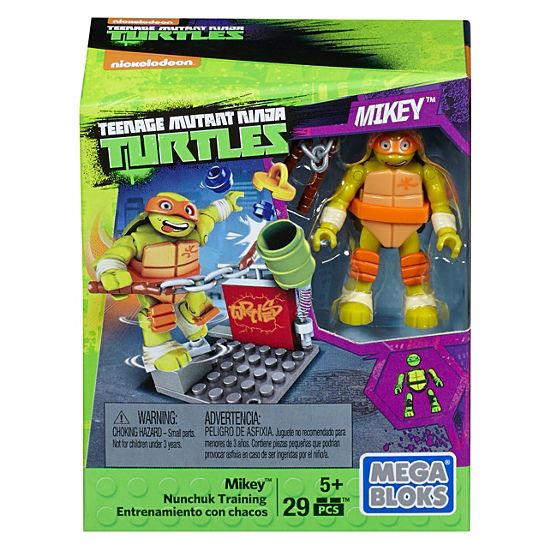  Mega Bloks Teenage Mutant Ninja Turtles Mikey Nunchuk Training 
