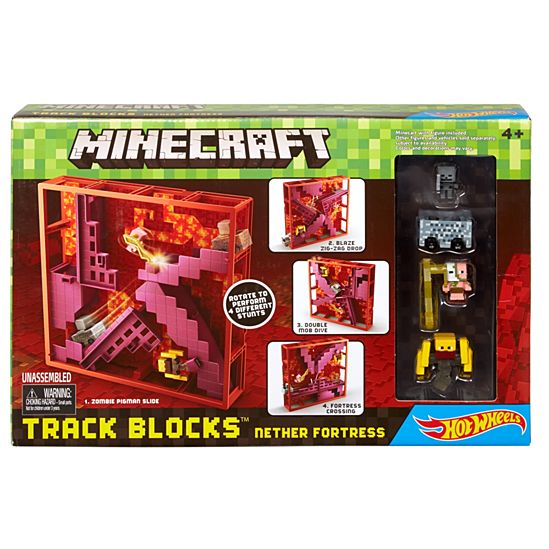  Minecraft Hot Wheels Track Blocks Nether Fortress Play Set 