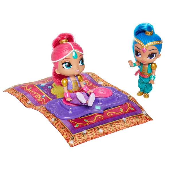  Fisher Price Shimmer and Shine Magic Flying Carpet with Dolls 