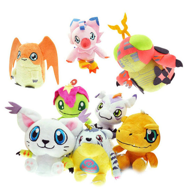  Cute 12CM Digimon Toys Adventure Agumon Patamon Funny Stuffed Gabumon For Kids Dolls 