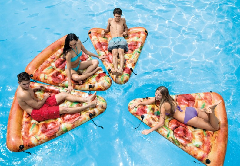  Intex Pizza Slice Mat Pool Floater 69 x 57 inches 