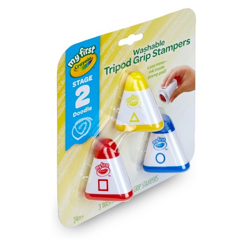  Crayola My First Washable Tripod Grip Stampers 